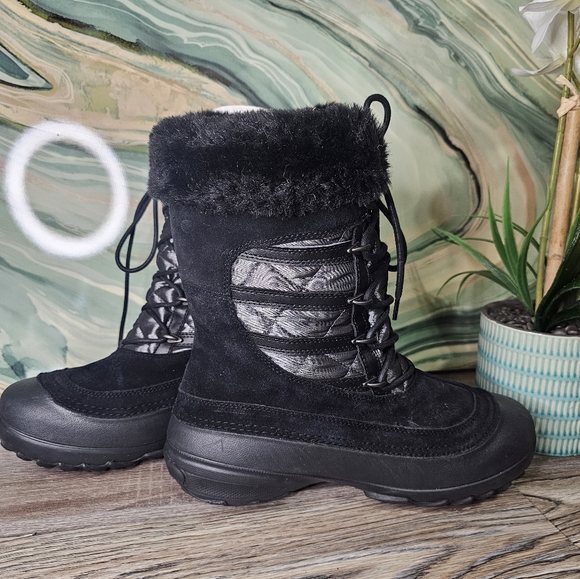 Columbia Shoes - Columbia Slopeside Suede snow boots,Omni heat  lining. Faux fur, rubber tread